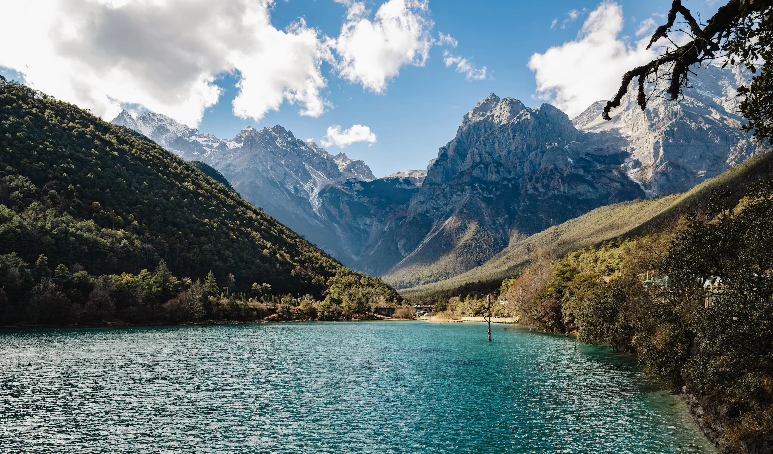 Blue Moon Valley beneath Jade Dragon Snow Mountain