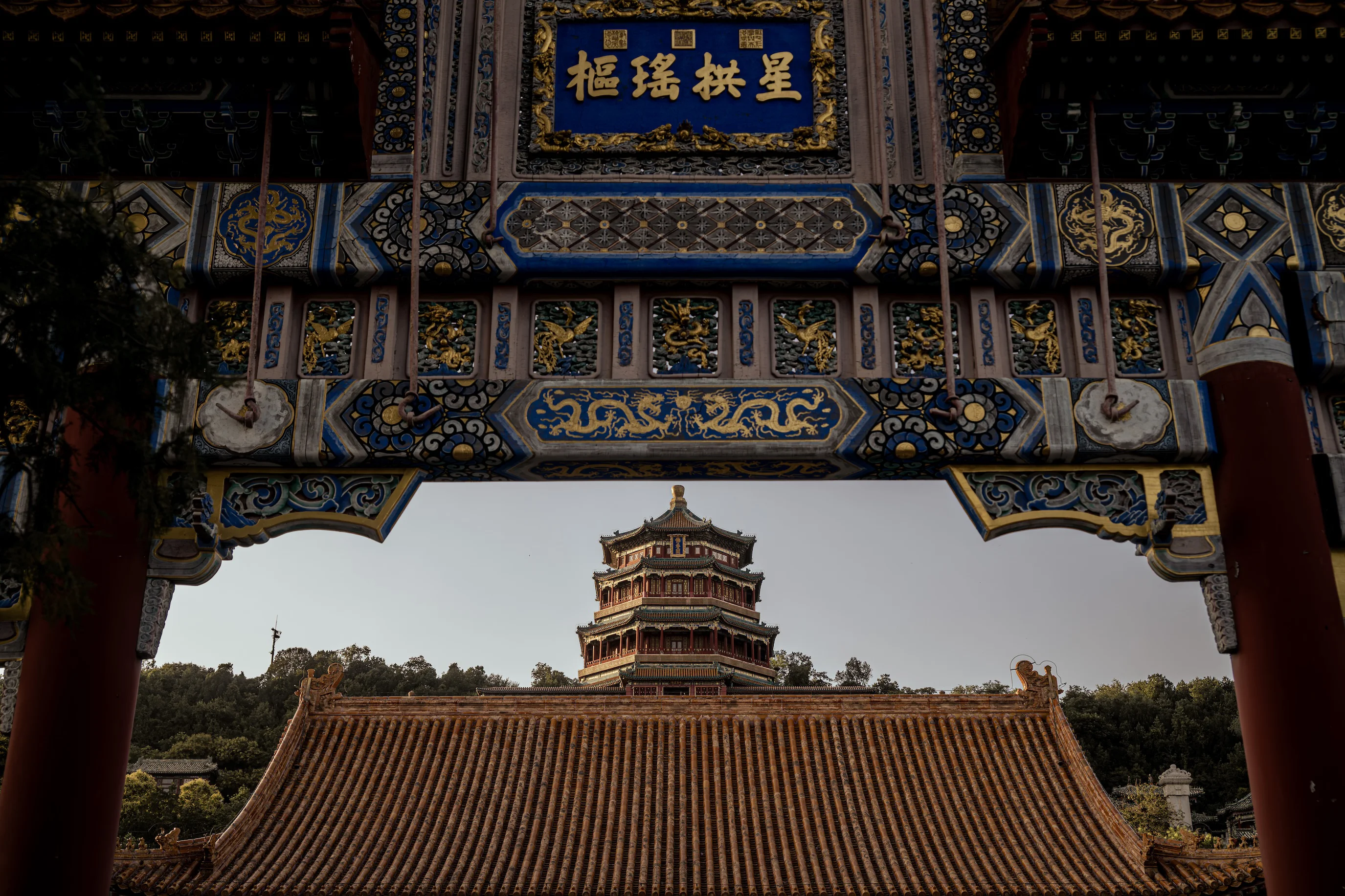 Yiheyuan landscape scene in Beijing